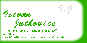 istvan jutkovics business card